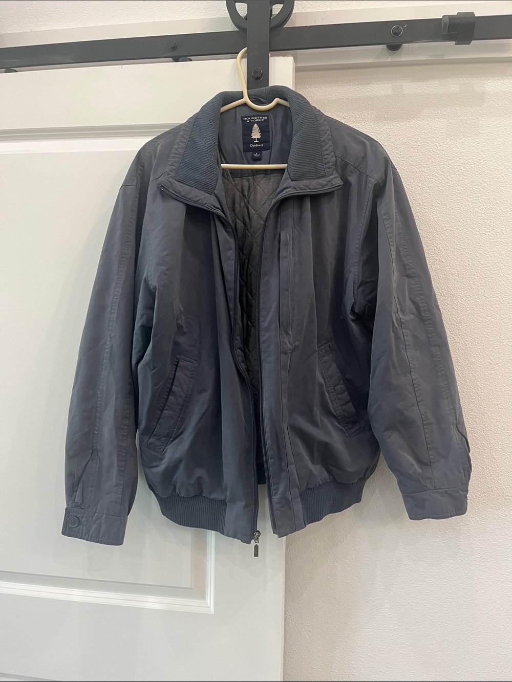 Roundtree & Yorke Navy Bomber Jacket
